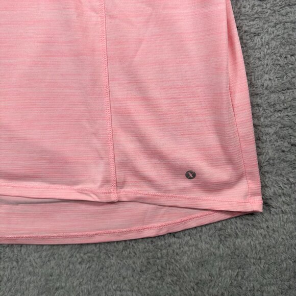 Xersion Short Sleeve Cut Out Back Active Tee Blouse Top Pink Plus Size XXL Women - Picture 4 of 8